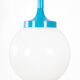 Vintage opaline pendant lamp, 1970's, France
