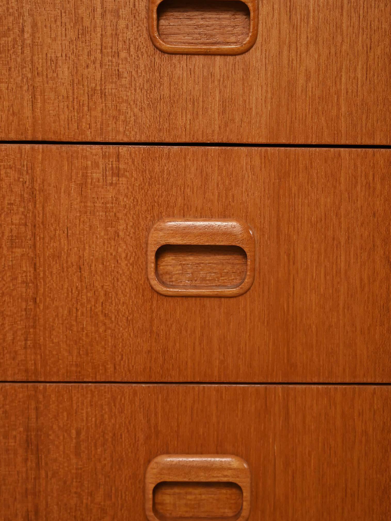 Secrétaire scandinave avec étagère escamotable, années 1960