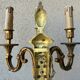 Paires d’appliques bronze Louis XVI Lucien Gau