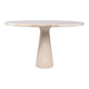 Pedestal dining table in travertine, Stone International, Italy, 1970s