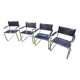 Lot of 4 modernist chairs in the style of MG5 Matteo Grassi circa 1980
