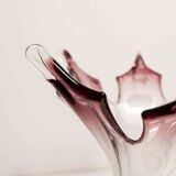 Vase in Murano glass by Fratelli Toso H 27.5cm