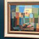 Original Oil on Swedish Panel – "The Snake Charmer" by Ragnar Ring (1908–1999) – Signed – Vintage and Framed – 38 × 60 cm (15" × 23.6")