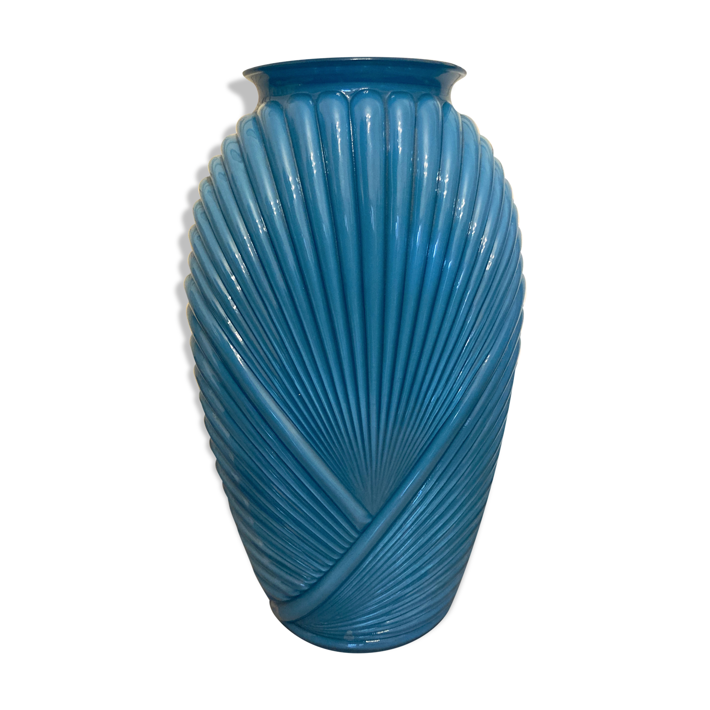 Opalescent Vase art deco hanch Hocking