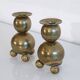 Pair of Scandinavian brass candlesticks from Gusum 1970