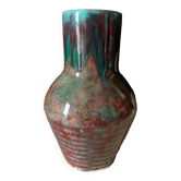 Large enameled vase