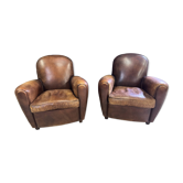 Paires de fauteuils club véritables