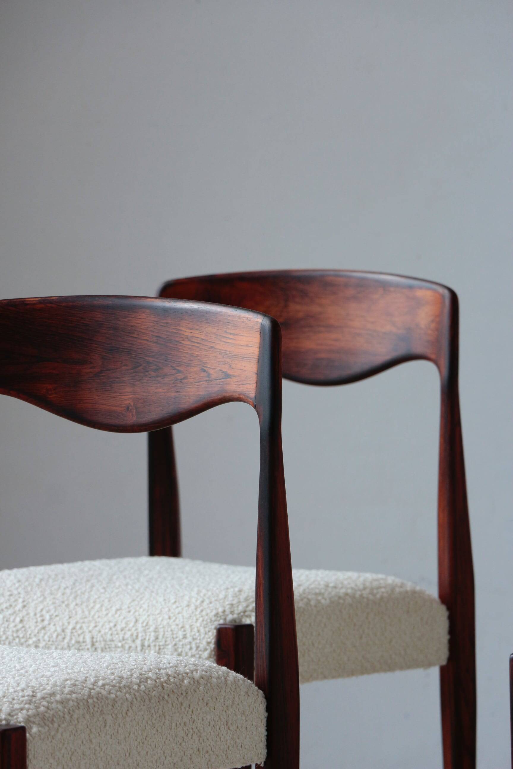Set of 4 Scandinavian rosewood chairs – Otto Møller style | Vintage