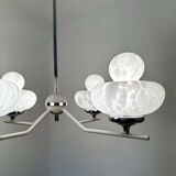 Soace Age designer chandelier, Italy, 1970s