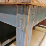 Patinated drapery table