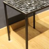 Ceramic and metal side table