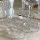 12 glass knife holders.