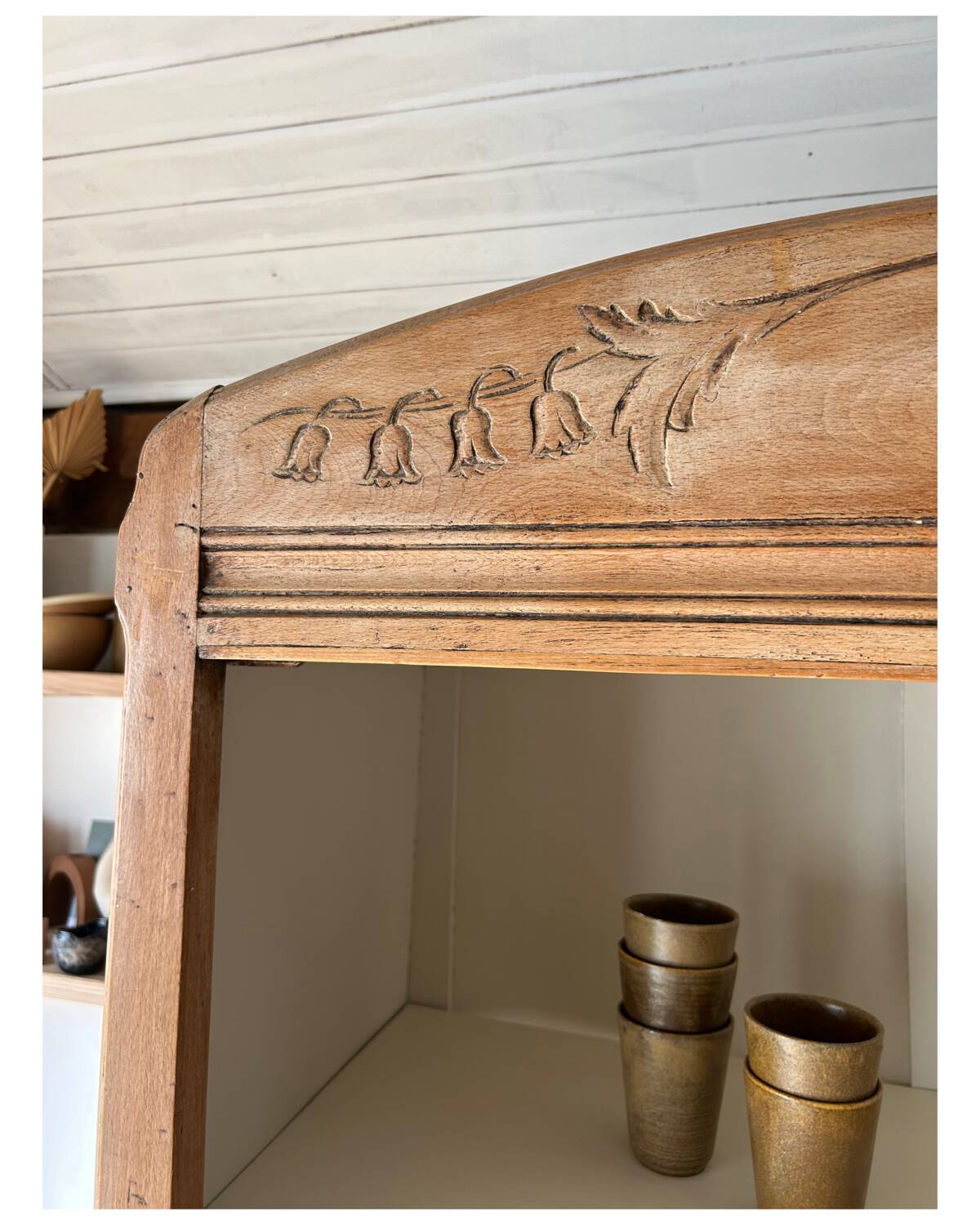 Vintage bookcase cabinet