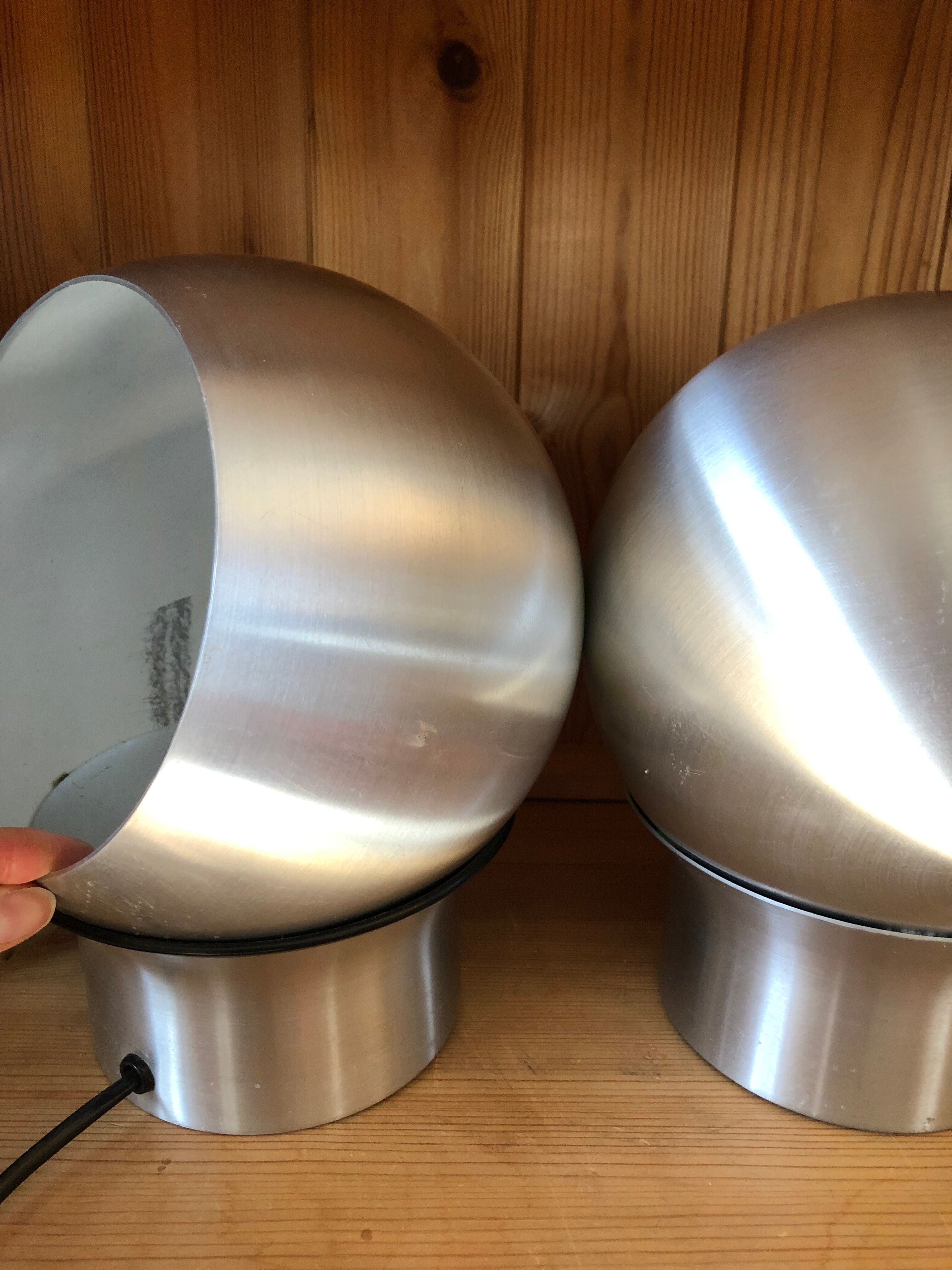 Pair of Scandinavian wall lamps Hemi Klot