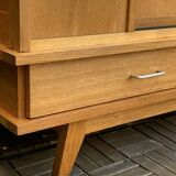 Vintage wardrobe with compass feet 1960