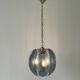 Blue glass ceiling light with exclusive Italian design by VECA, 1960s, Italy.