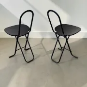 Set of 2 vintage folding chairs Dafne by Gastone Rinaldi for La Tema