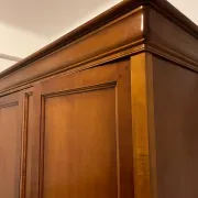Wooden wardrobe – 2 moulded doors