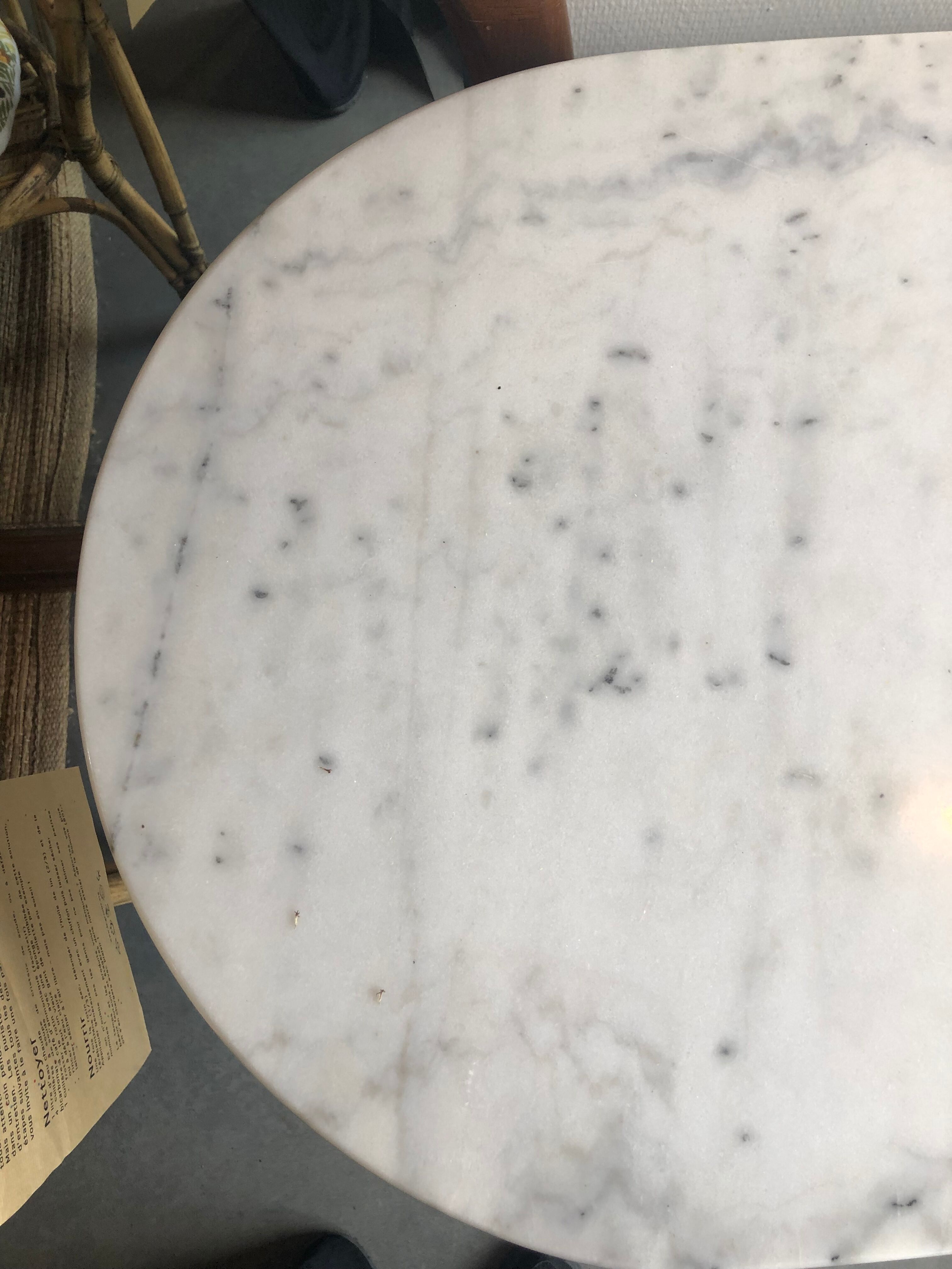 Marble bistro table
