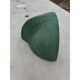 Art Deco wall light in green faience.