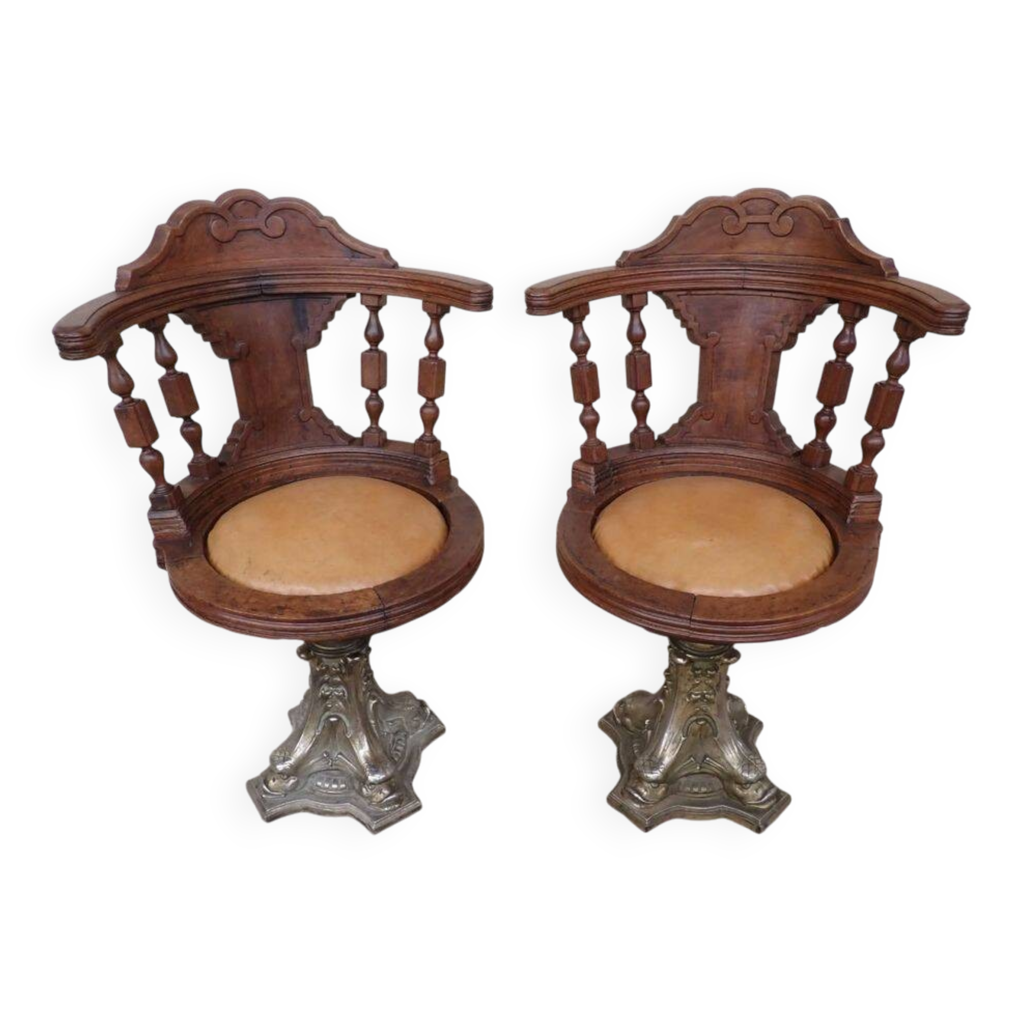 Pair of Captain's Armchairs