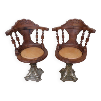 Pair of Captain's Armchairs