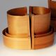 Four wall sconces in pine veneer model 4408 by Translandia - Denmark 1970s.