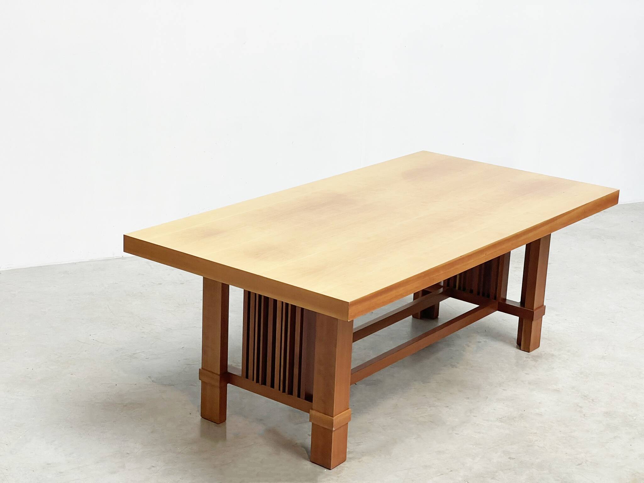 Frank Lloyd Wright “608 Taliesin” Dining Table signed Cassina, 1986