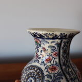 Faience vase from Gien cashmere decoration