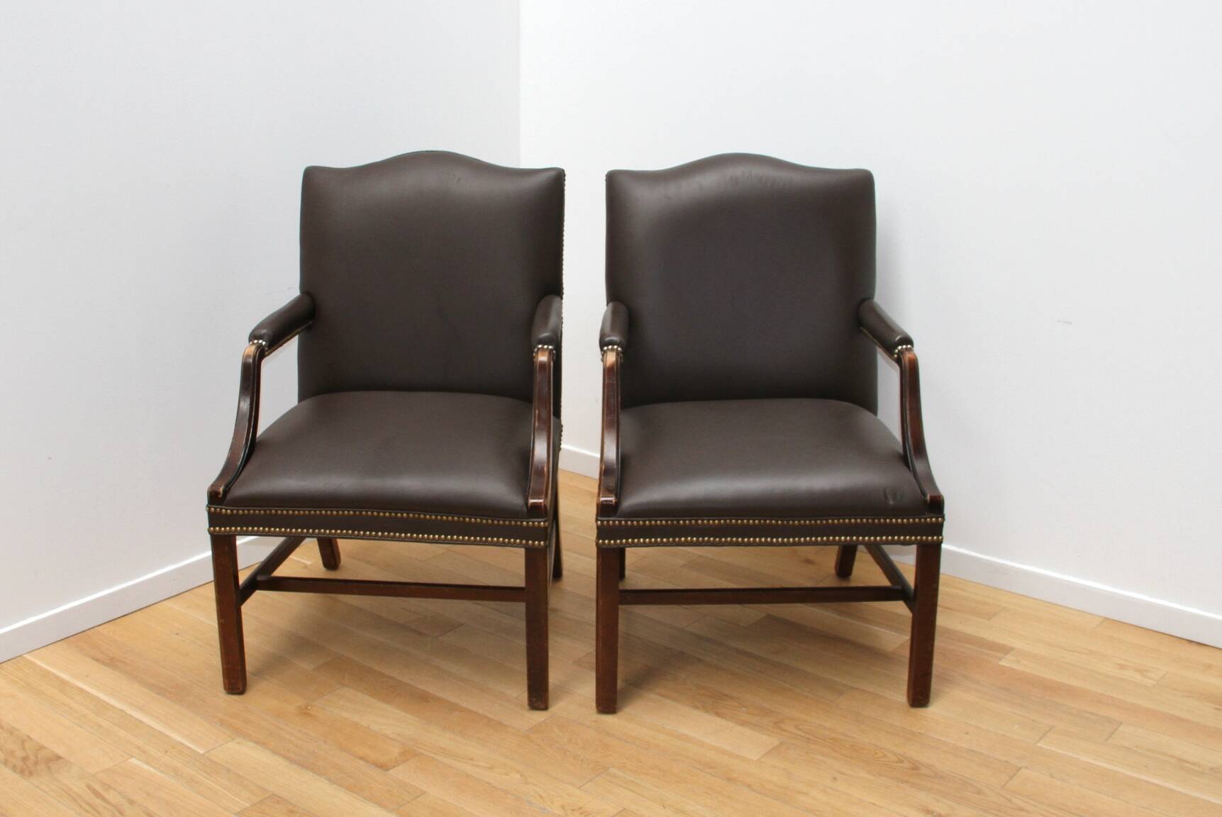 Pair of Empire style armchairs