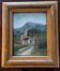 Old pastel painting on paper signed landscape Bartalini with frame.