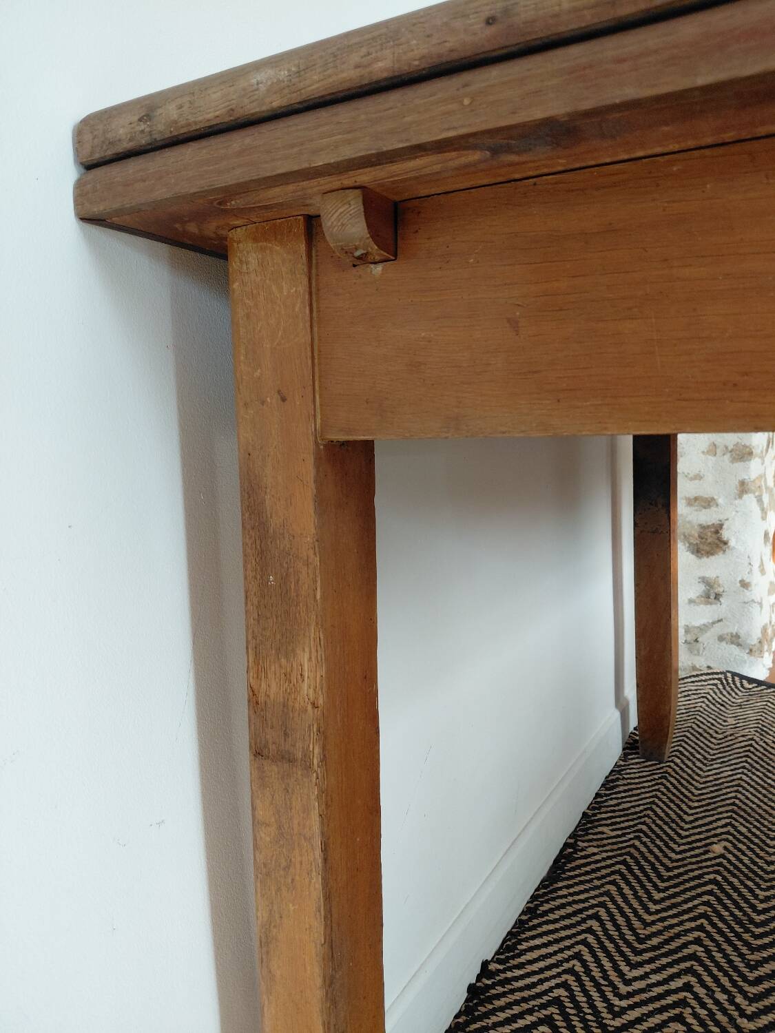 Old farmhouse table from the 1950s