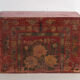 Antique chest painted vermilion red in pine wood – China, circa 1900