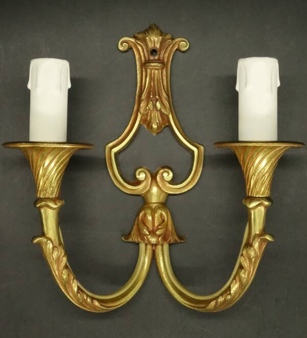 Pair of Louis XV style cage wall lights - bronze from EPI Paris