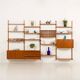 Poul Cadovius 4 bay teak Wall unit, 1960s