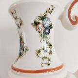 Aiguière de 39 cm en faïence Capodimonte