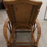 Bamboo and rattan long chair