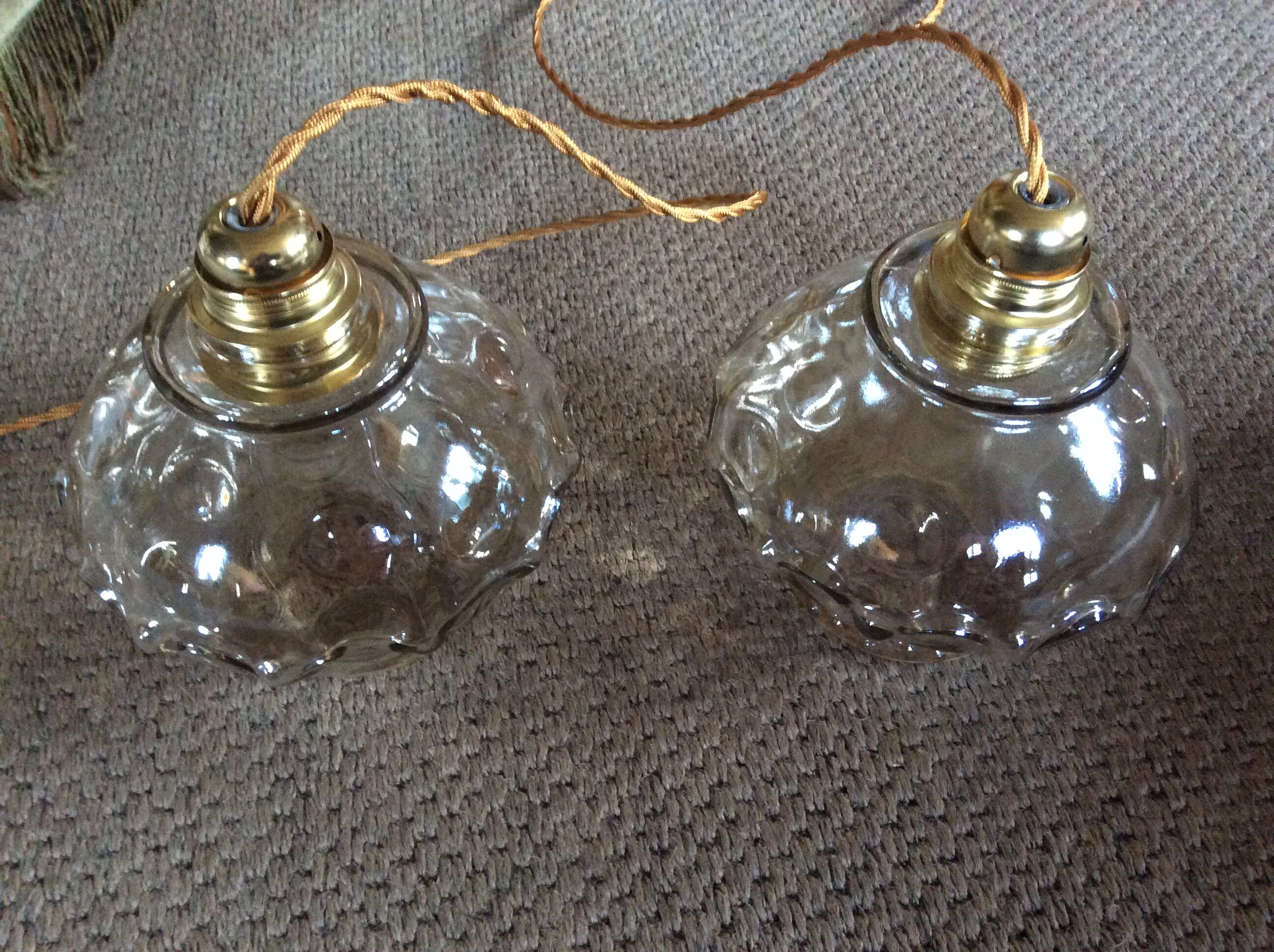 Duo de suspensions vintage