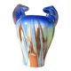Ceramic vase with equestrian motif