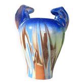 Vase céramique motif équestre