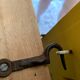 Armoire parisienne jaune poudrée 1950