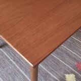 Large mid century teak extendable dining table 244 x 90 cm, Denmark 1960s