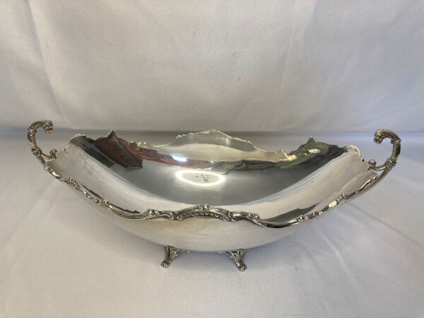 Argenterie, ancienne coupe anses lion russe début XXème