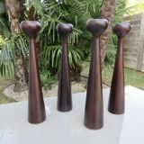 Pair of large Scandinavian candlesticks, 70s, vintage