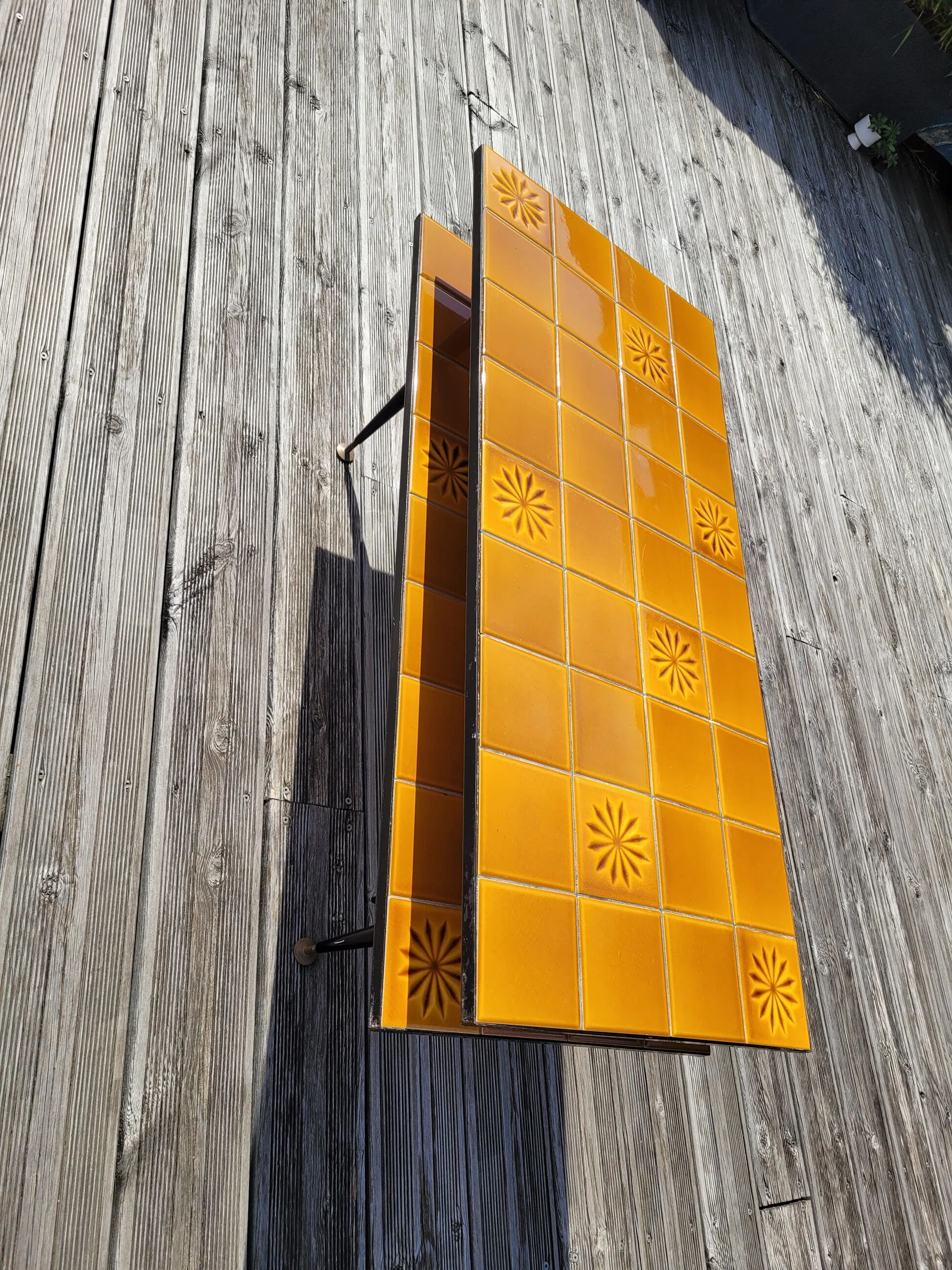 Table basse double plateau en céramique - Ref 1041