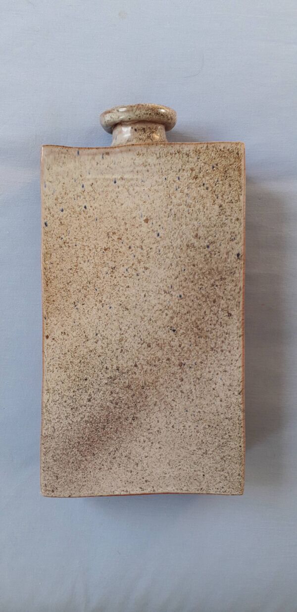 Vase vintage en grès moucheté