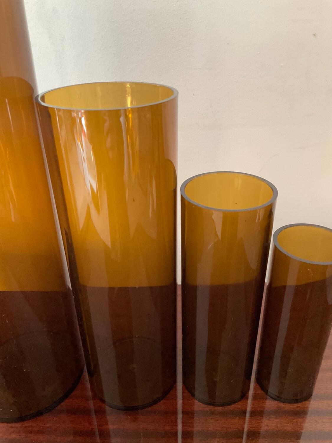 Series of 4 Jacques Bedat nesting vases from the 70s