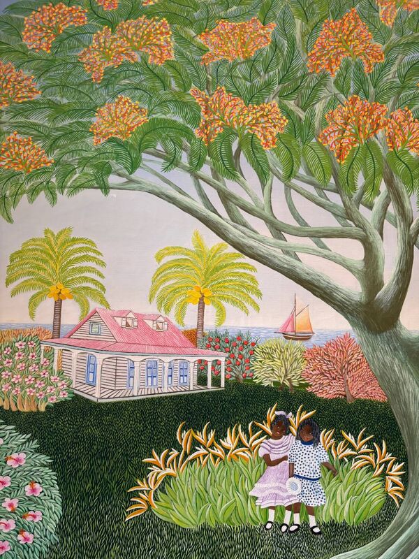 Enfants au jardin école du XXEME siècle