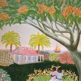 Children in the 20th century school garden