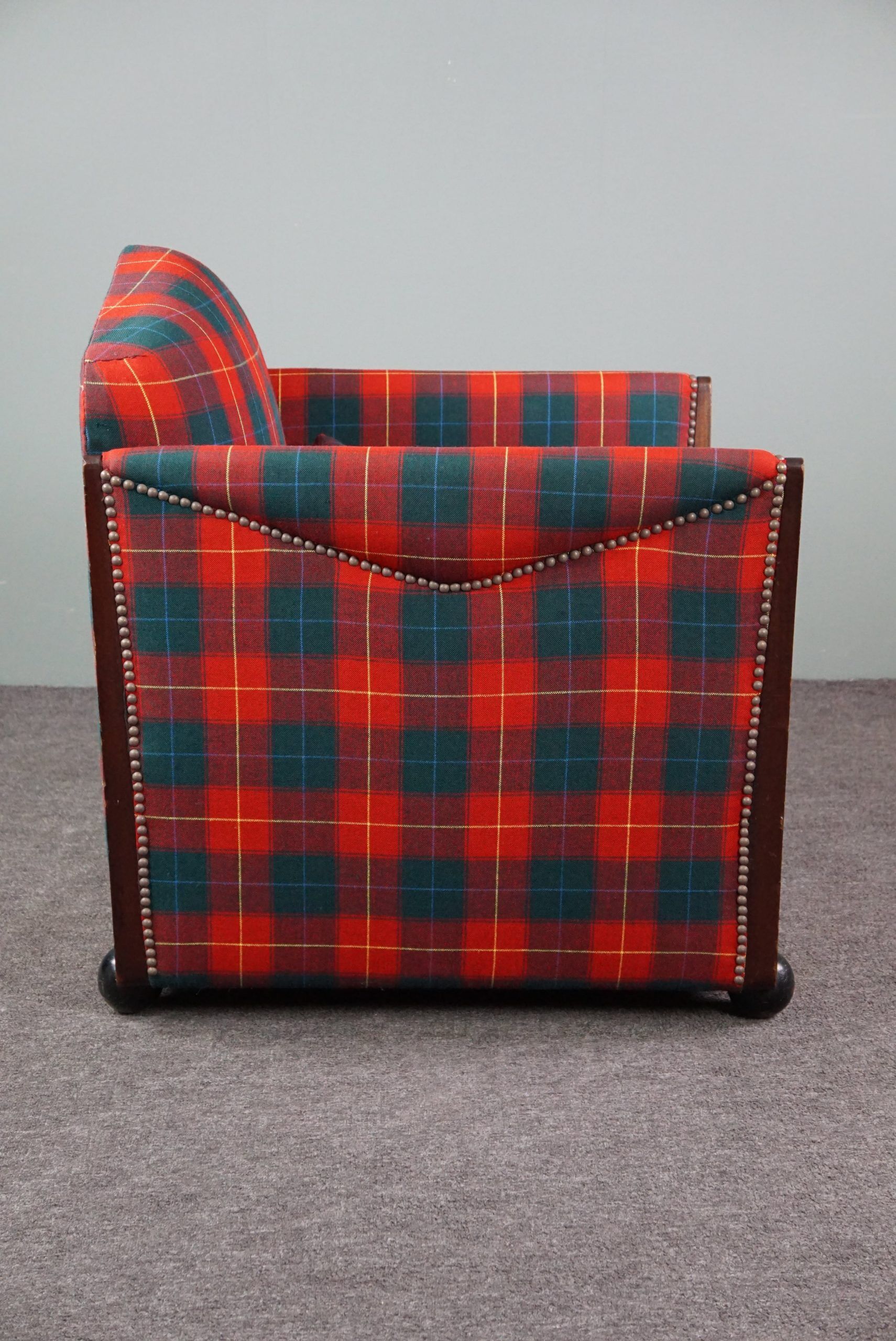 Fauteuil Art Déco à carreaux Max Coini